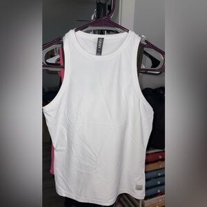 Vuori White Racerback Tank Top